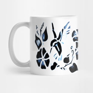 Hummingbird Stenciled flower design Mug